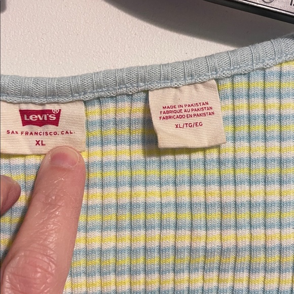 Striped Levi cropped shirt - Picture 3 of 4